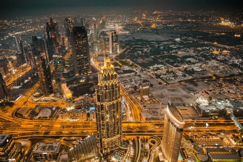 Dubai skyline at dusk for TheStayGlobe's Dubai five-day itinerary guide