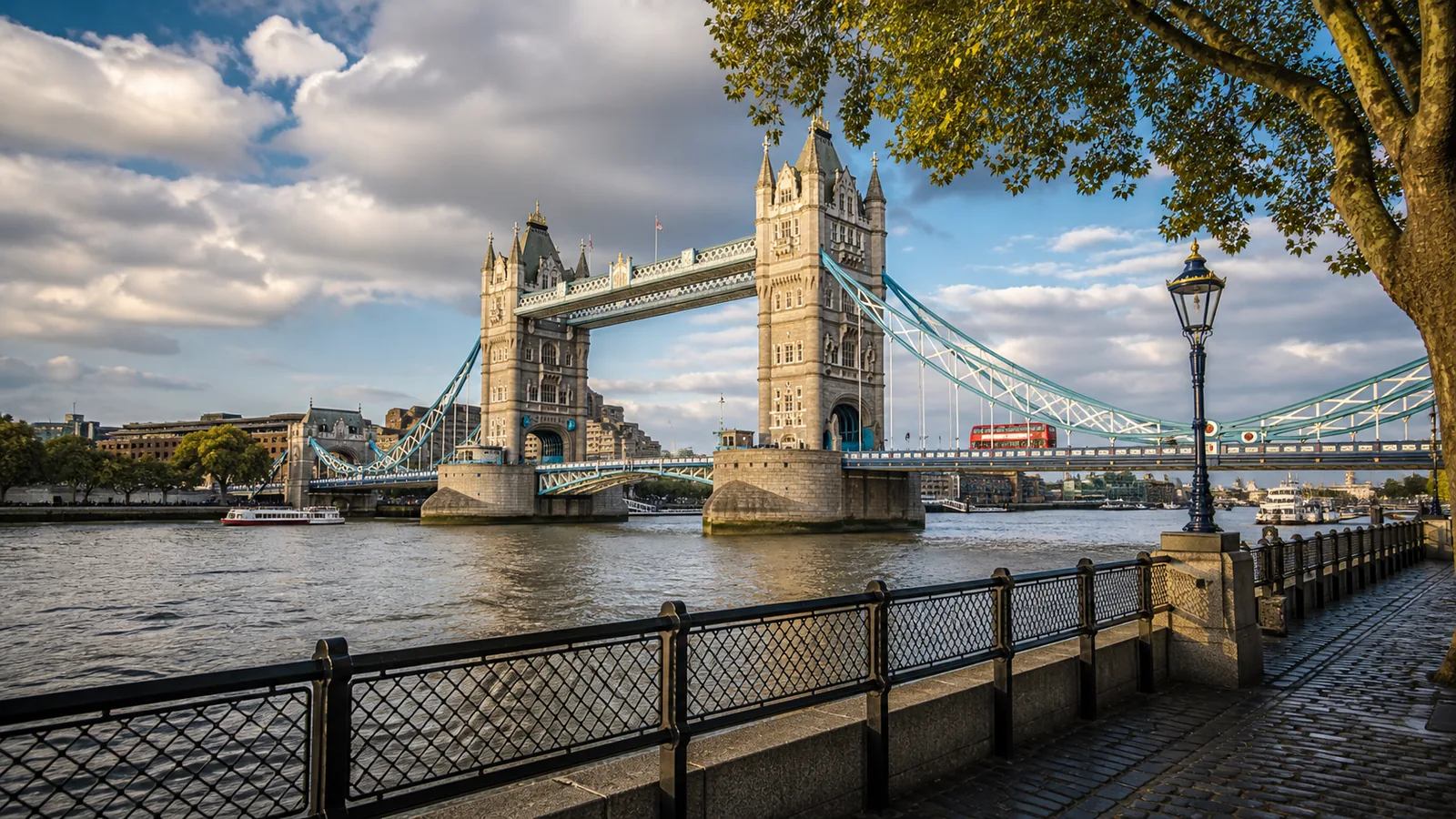 Tower Bridge over the River Thames in London