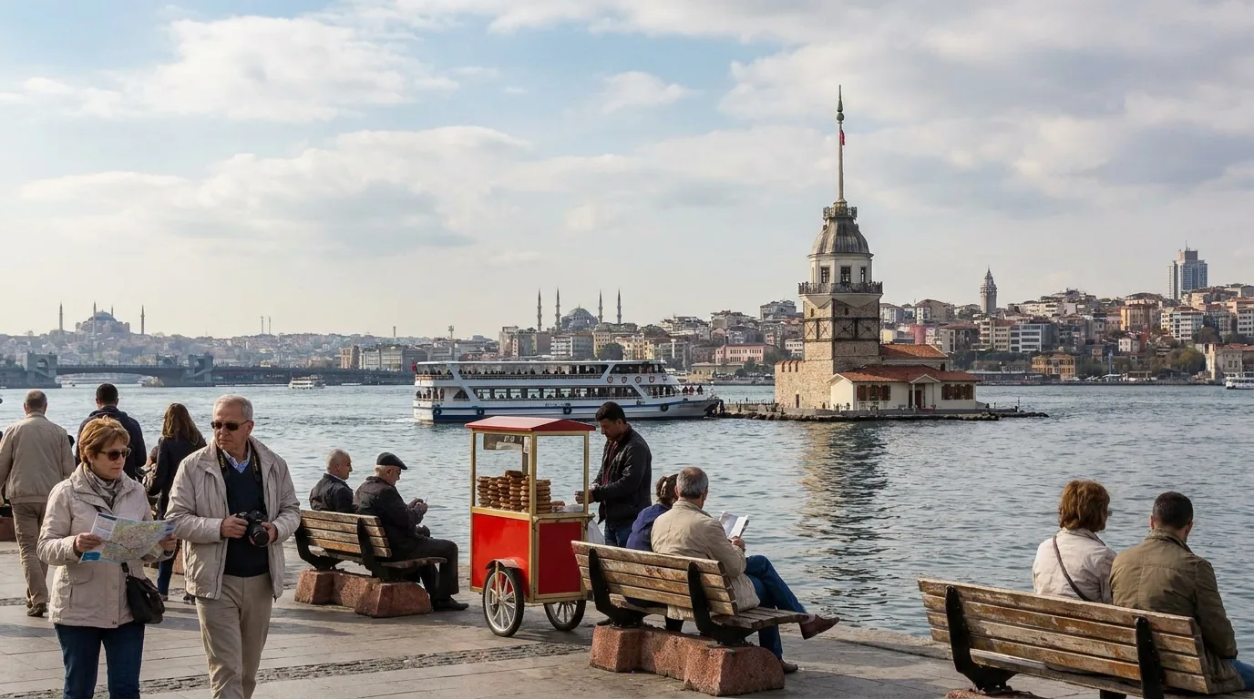 Istanbul waterfront with