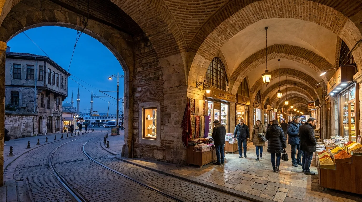 Traveler exploring Grand in Istanbul