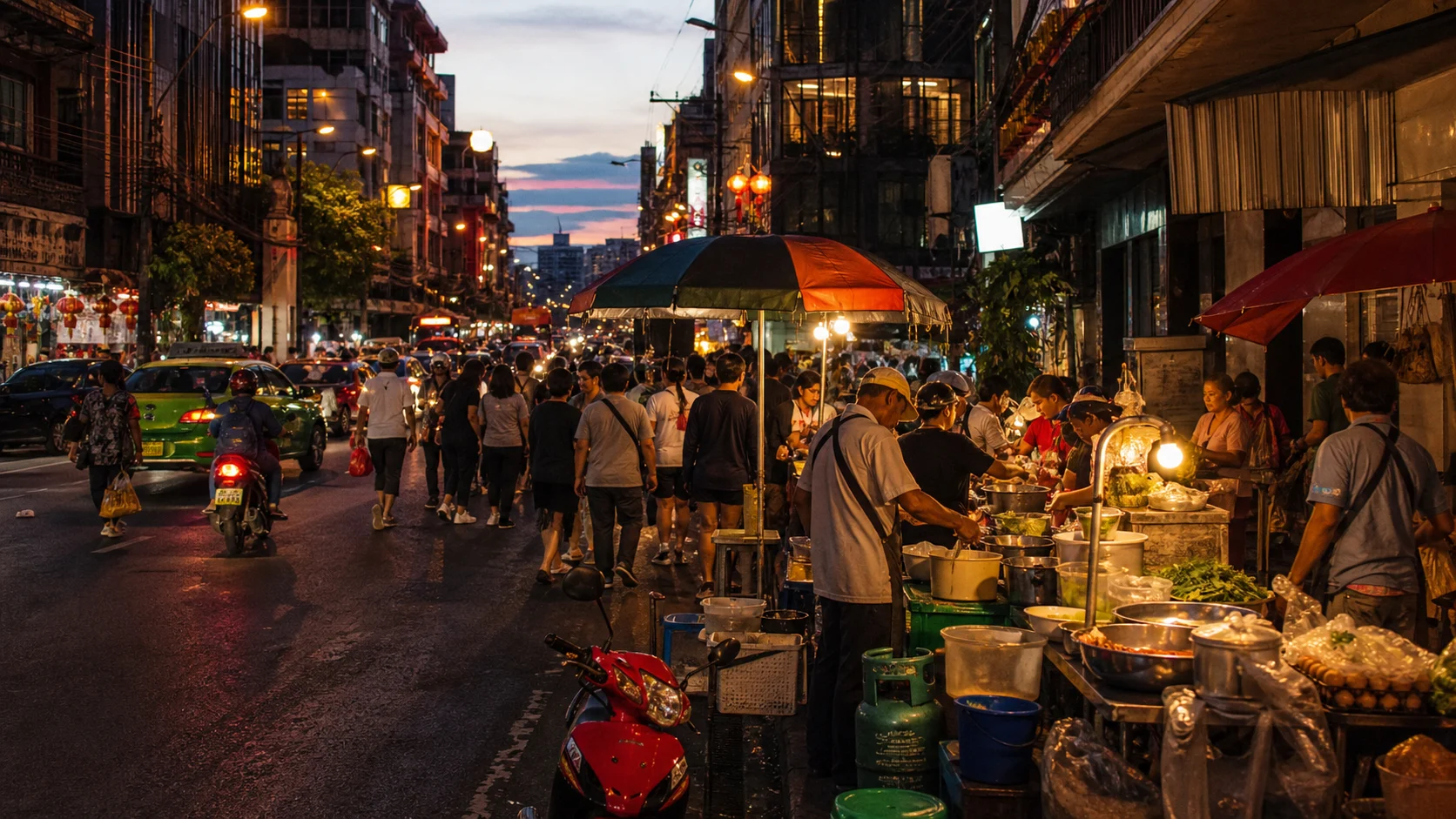 Yaowarat Road in Bangkok Chinatown