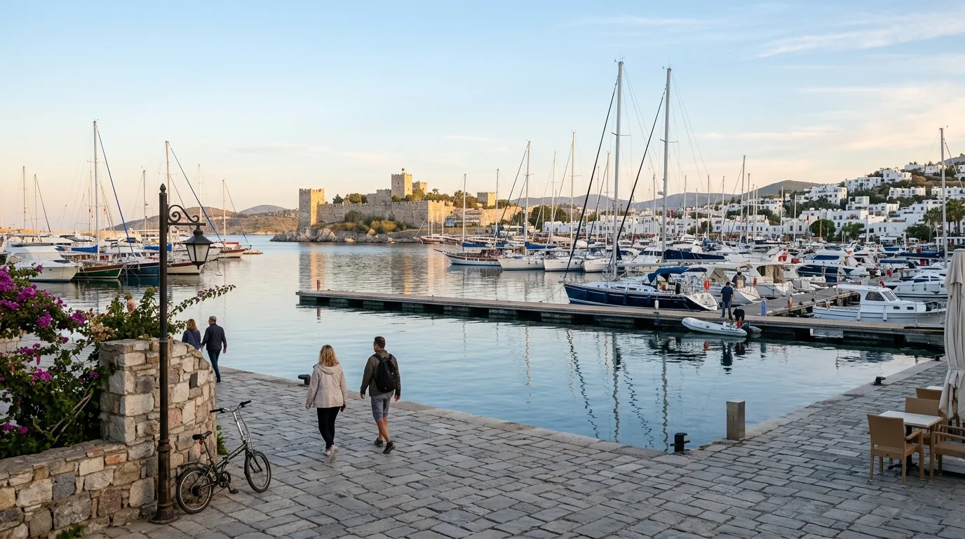 Bodrum marina at quiet morning