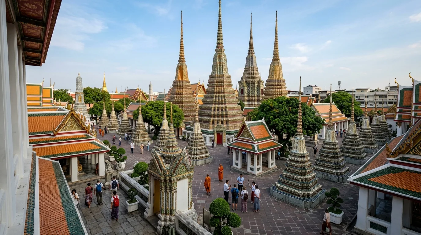Tourists visiting Bangkok