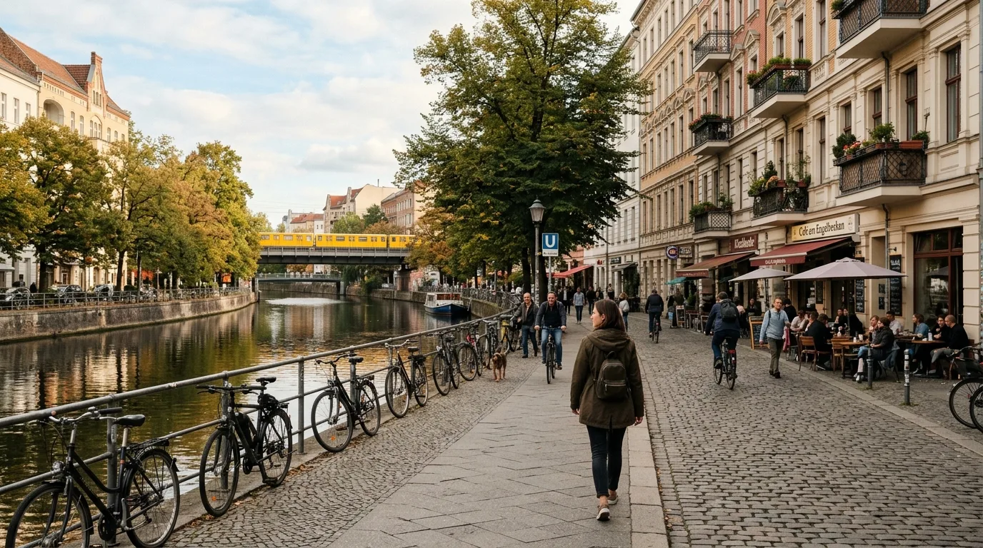 Travelers exploring Kreuzberg in Germany