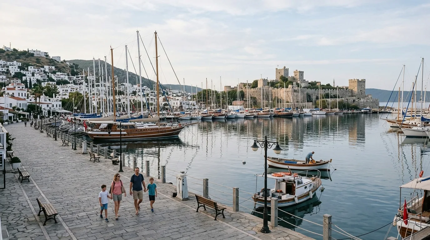 Bodrum marina in early morning