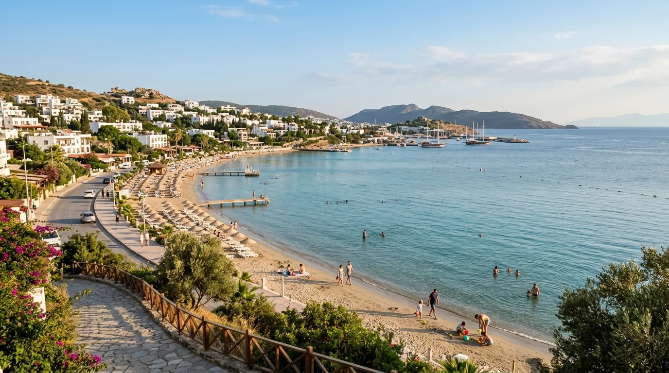 Gumbet Bay panorama travel in Bodrum