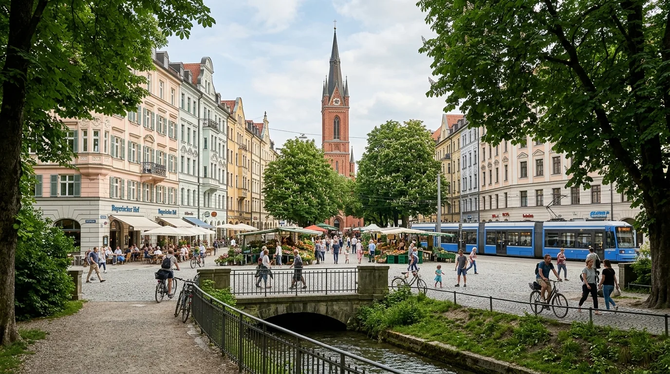 Traveler exploring Haidhausen in Germany