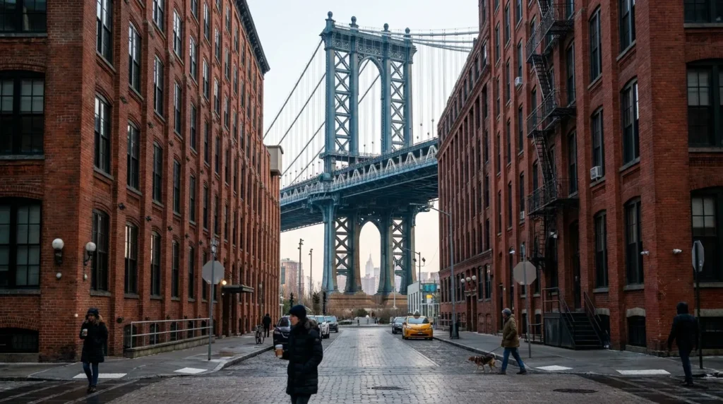 DUMBO waterfront near in New York