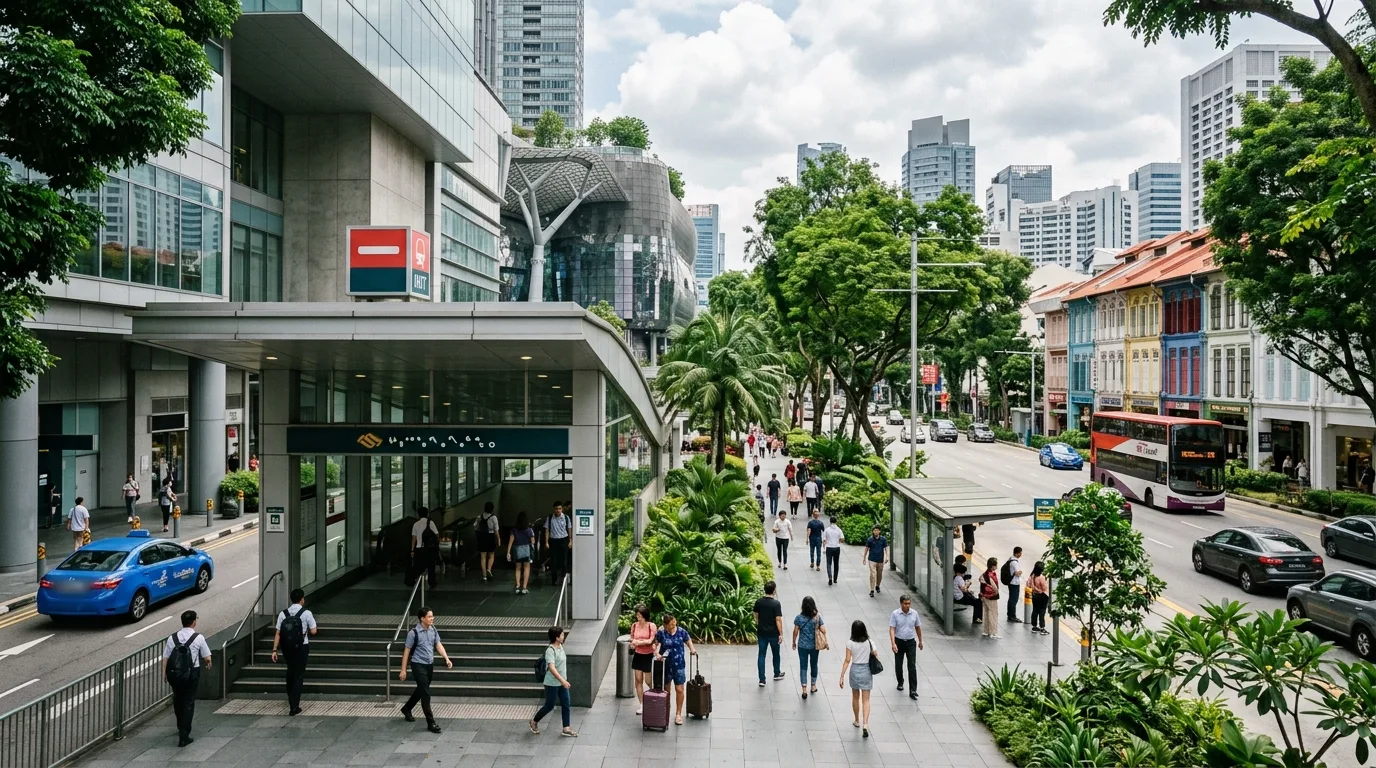 Traveler exploring Singapore