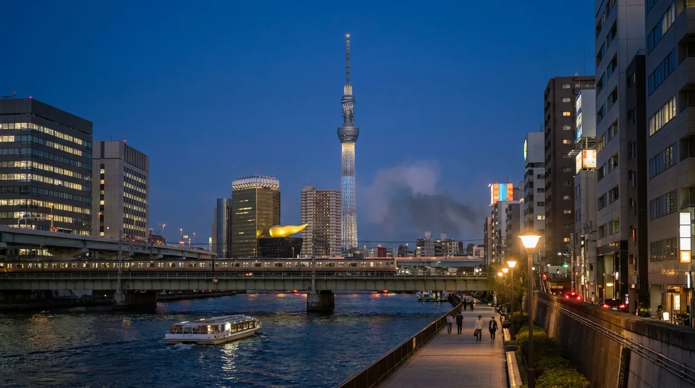 Tokyo Skytree over Sumida River
