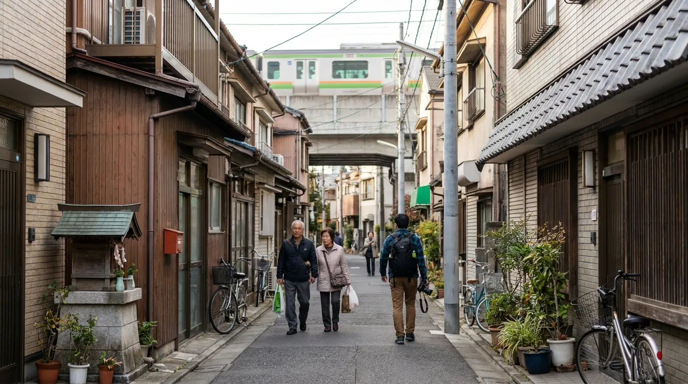 Traveler exploring Tokyo