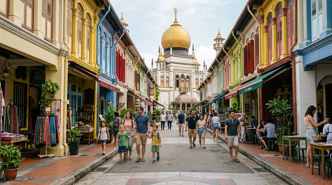 Traveler exploring Kampong in Singapore
