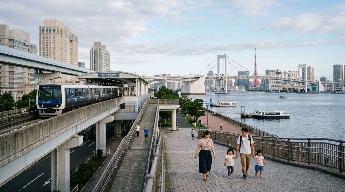 Tokyo waterfront with Rainbow