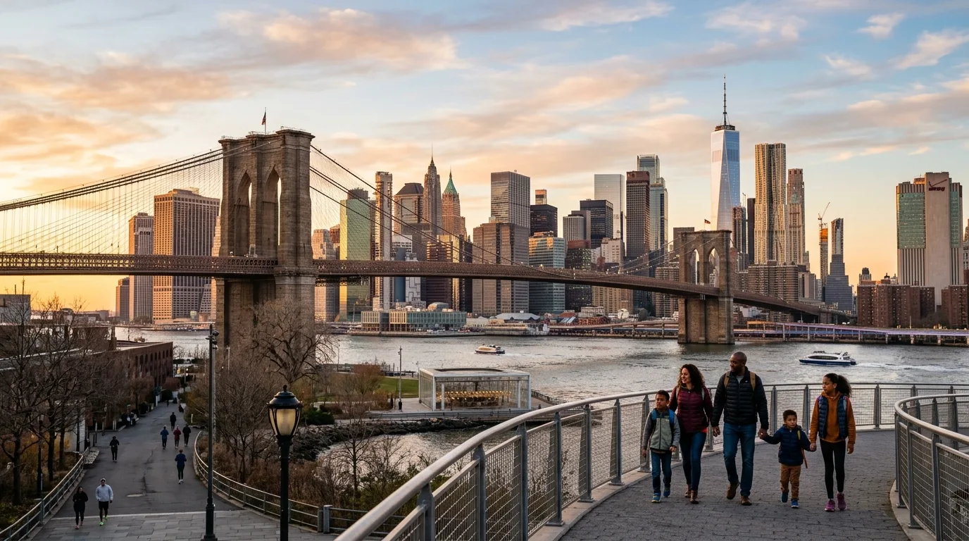 Manhattan skyline from in New York