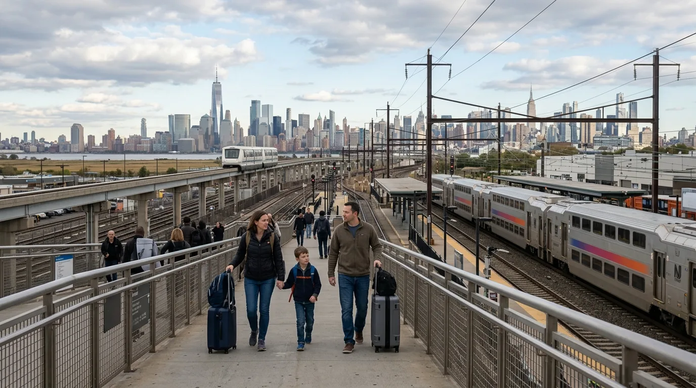 Traveling from Newark to Manhattan in New York