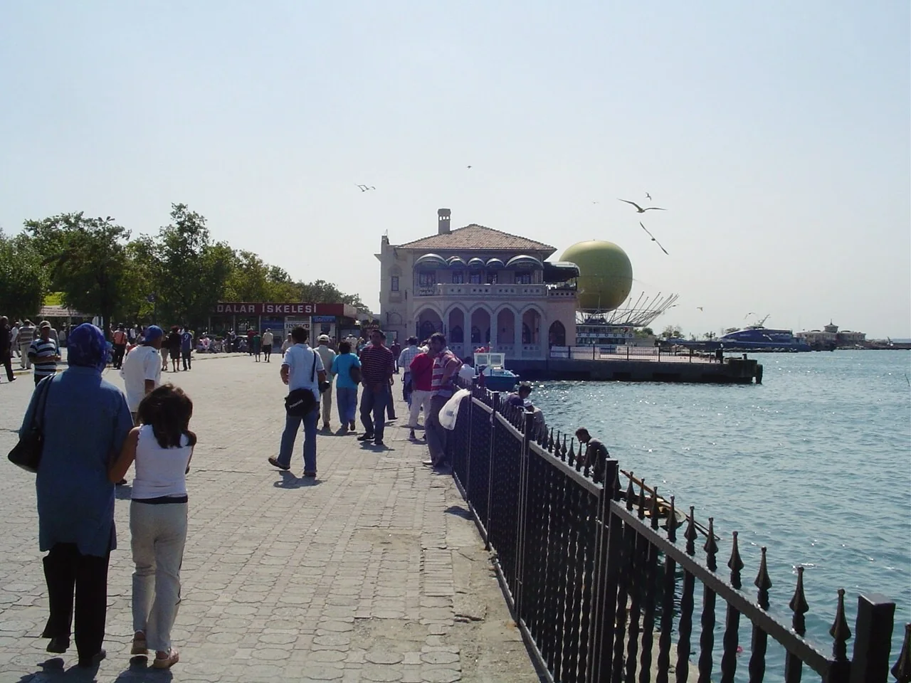 Kadikoy waterfront promenade on the Asian side of Istanbul