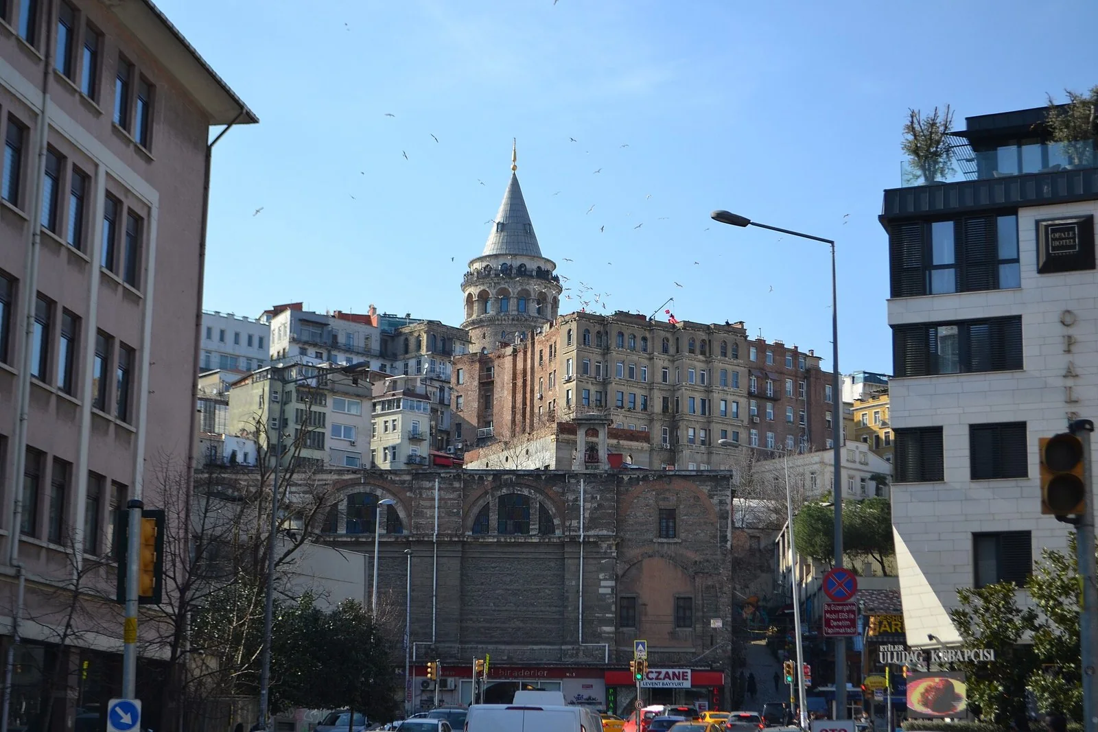 Galata Tower viewed from Karakoy in Istanbul