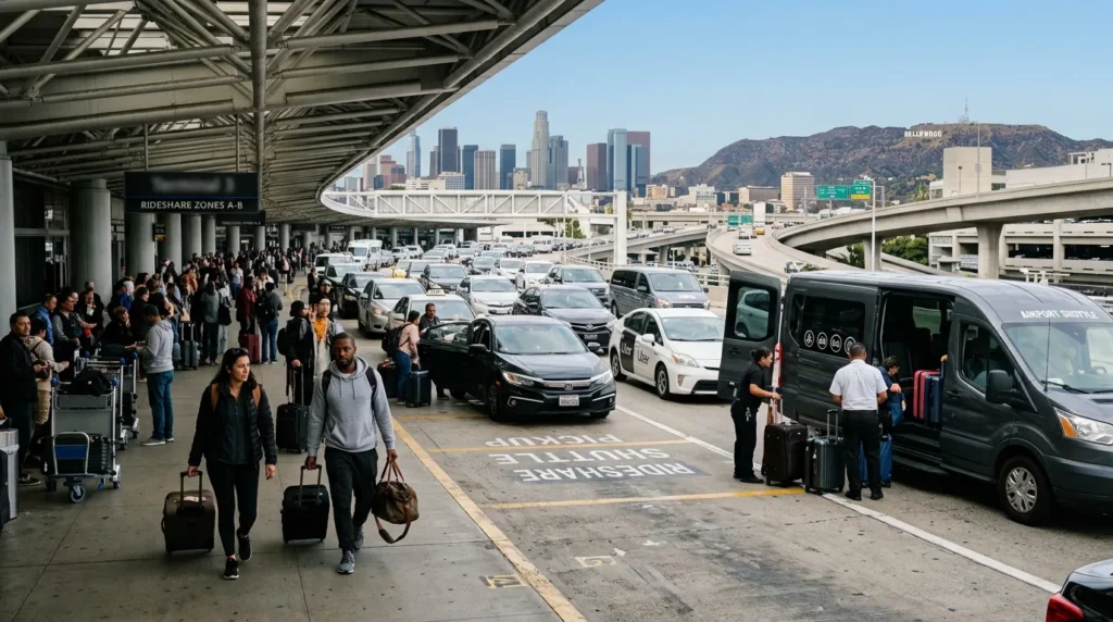 lax to Los Angeles with luggage travel guide in Los Angeles