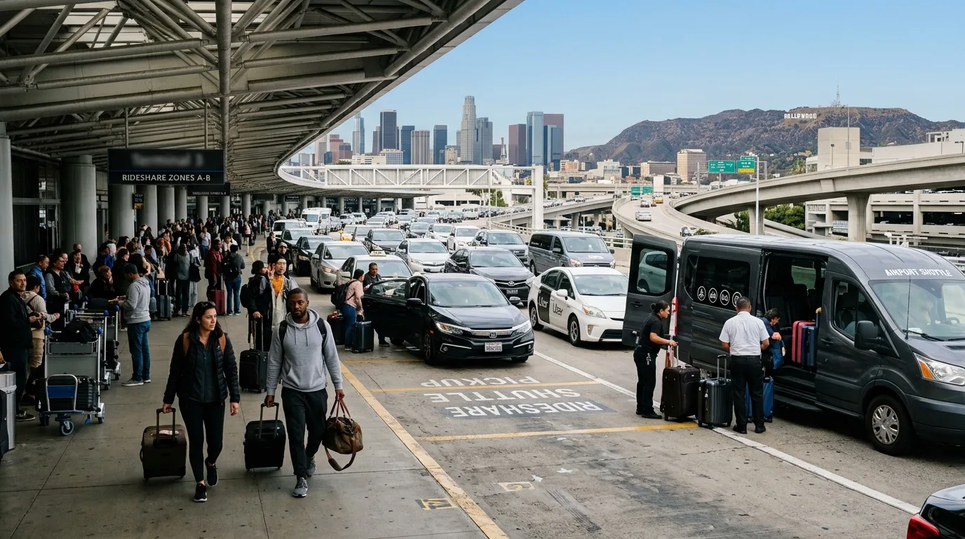 lax to Los Angeles with luggage travel guide in Los Angeles