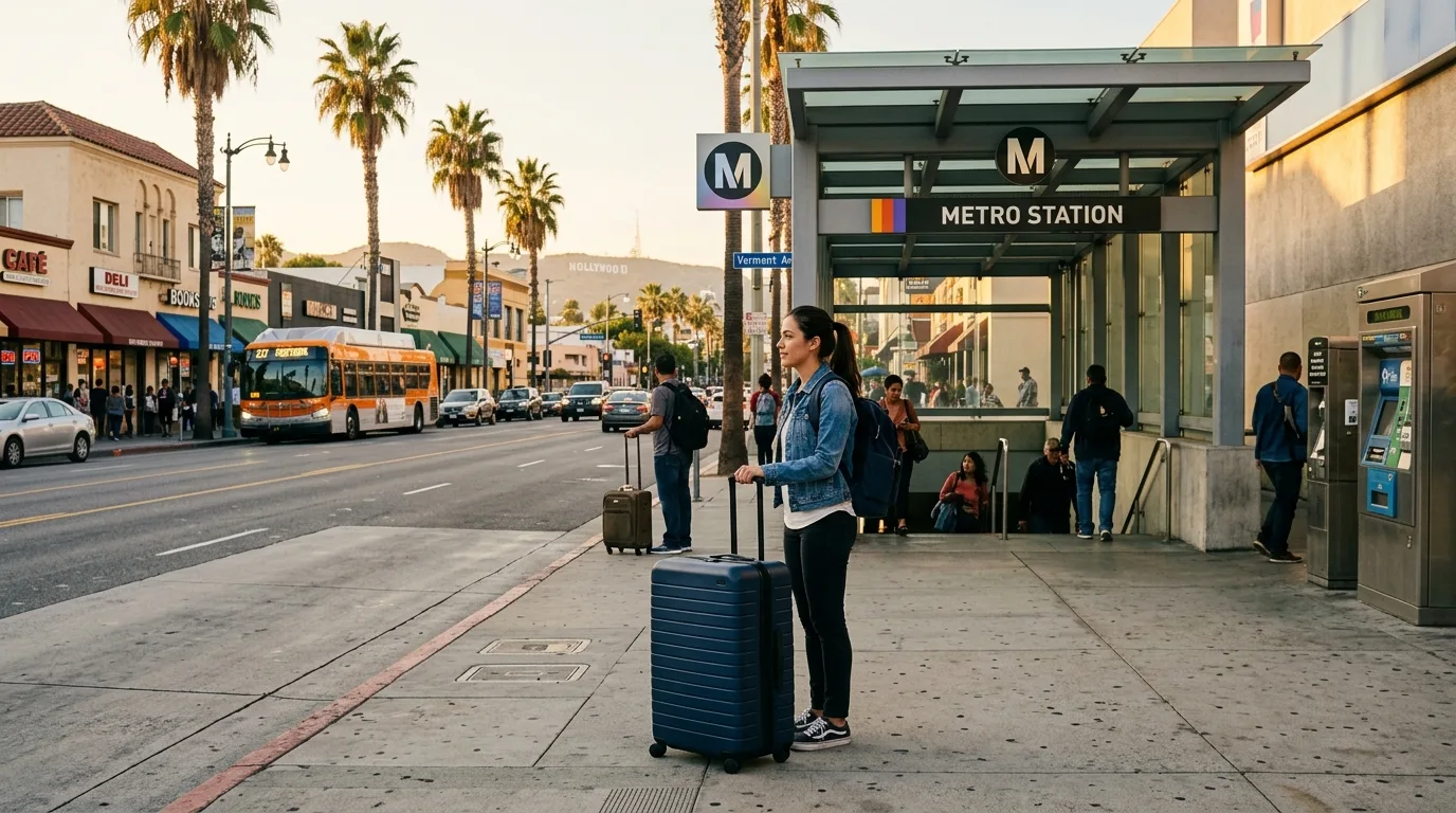 Traveling from LAX to Hollywood in Los Angeles