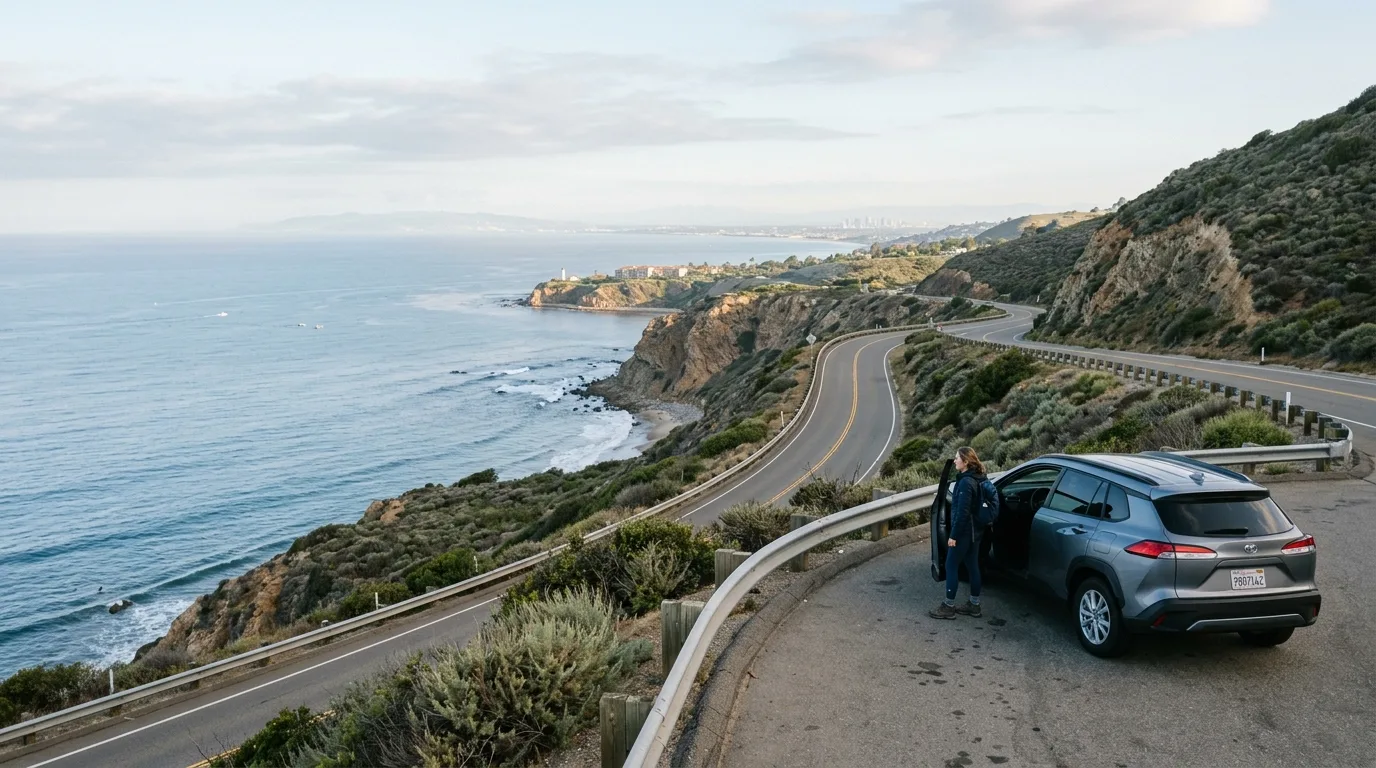 Los Angeles coastal road trip car rental travel guide in Los Angeles