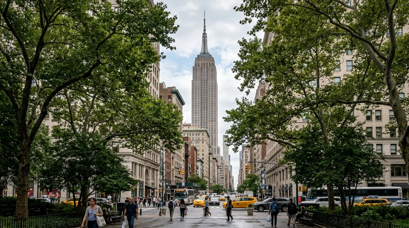Empire State Building exterior view in New York