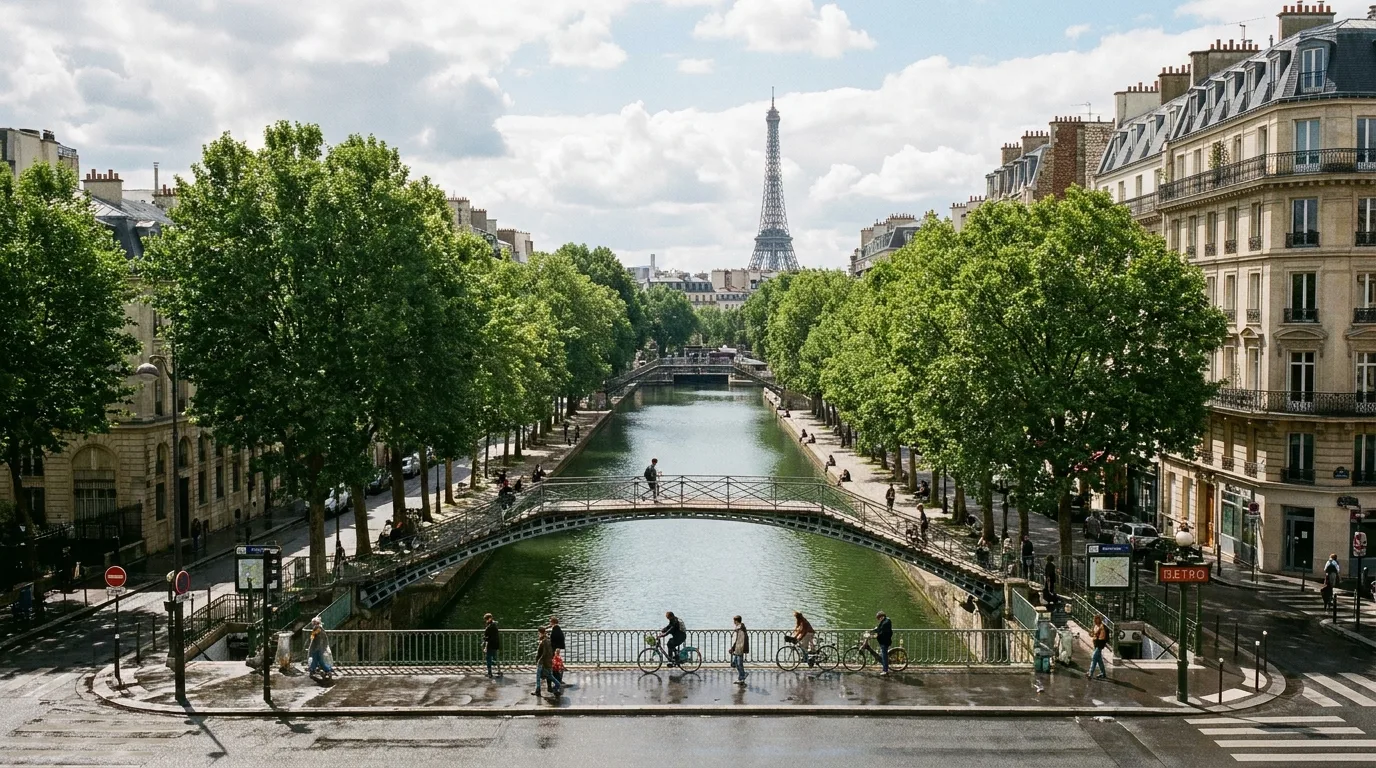 Canal Saint Martin in Paris