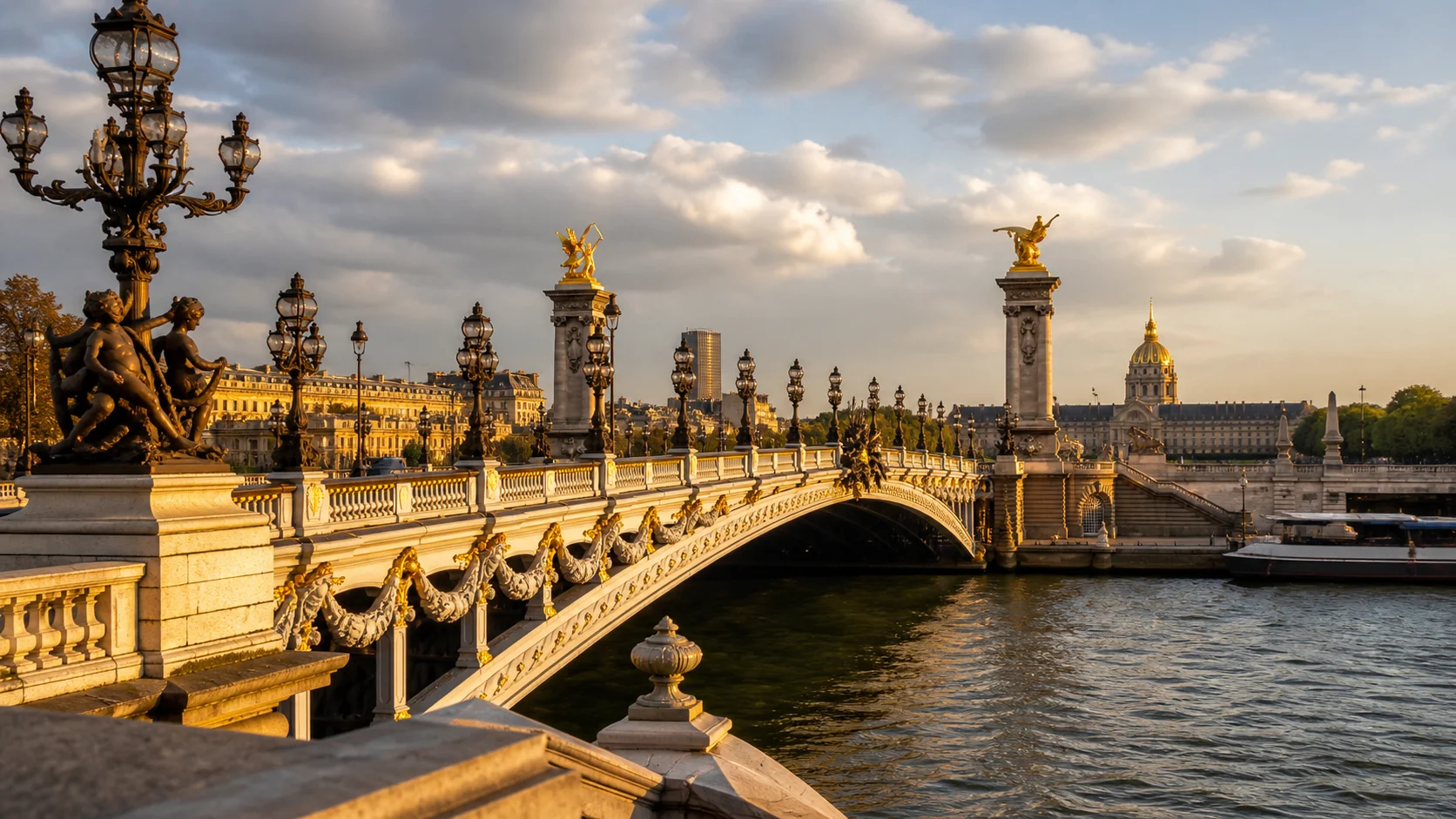 Pont Alexandre III over the Seine in Paris