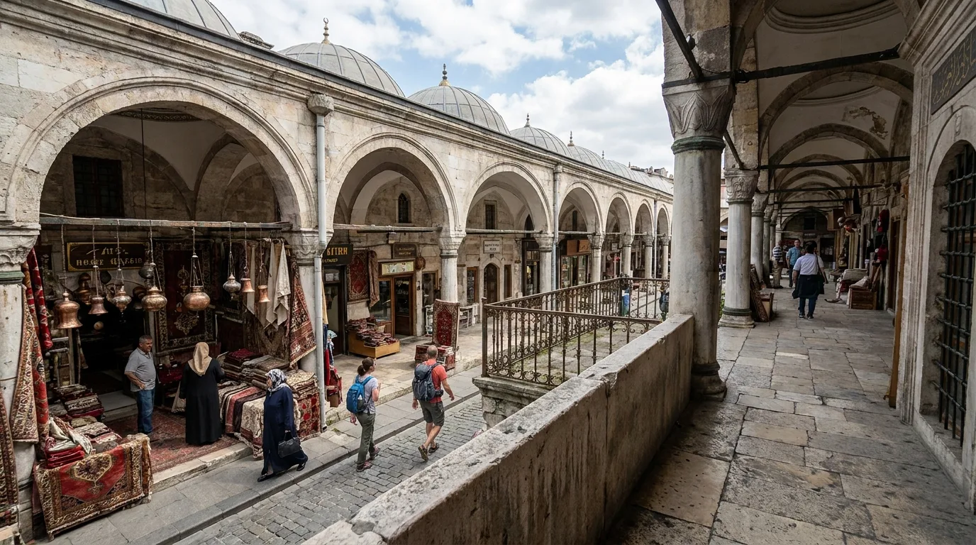 People walking in Grand Bazaar in Istanbul