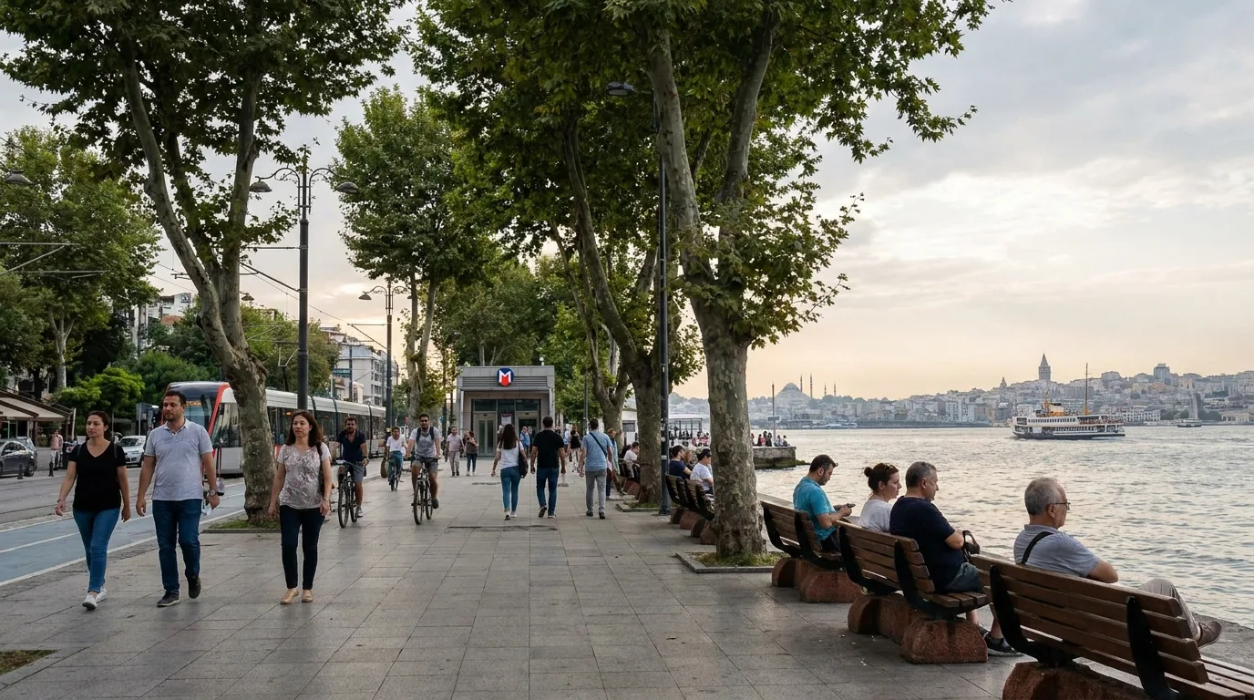 Travel photograph of Moda coast in Istanbul