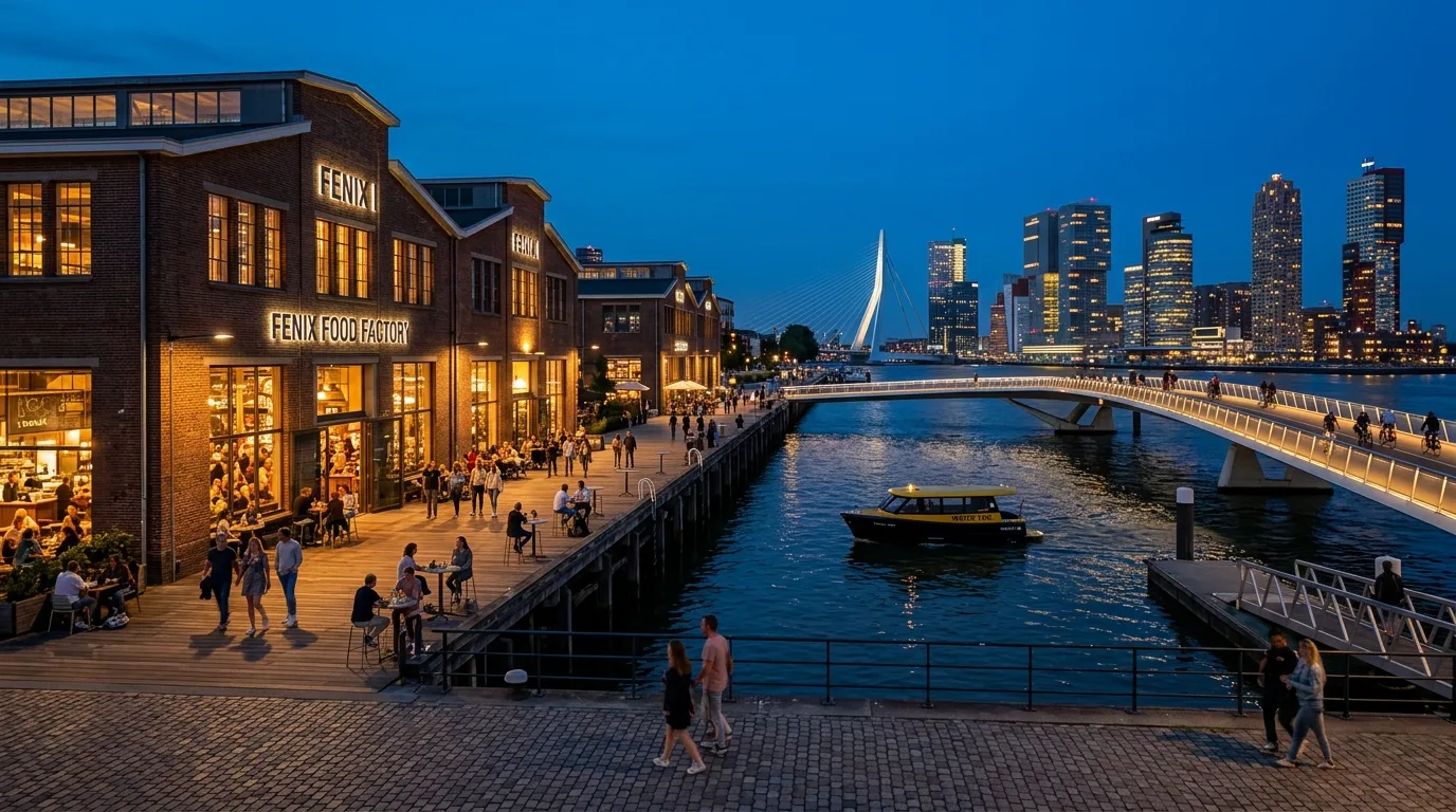 Rotterdam waterfront travel in Netherlands