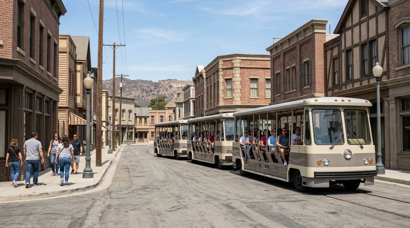 Studio tram tour backlot experience in Los Angeles