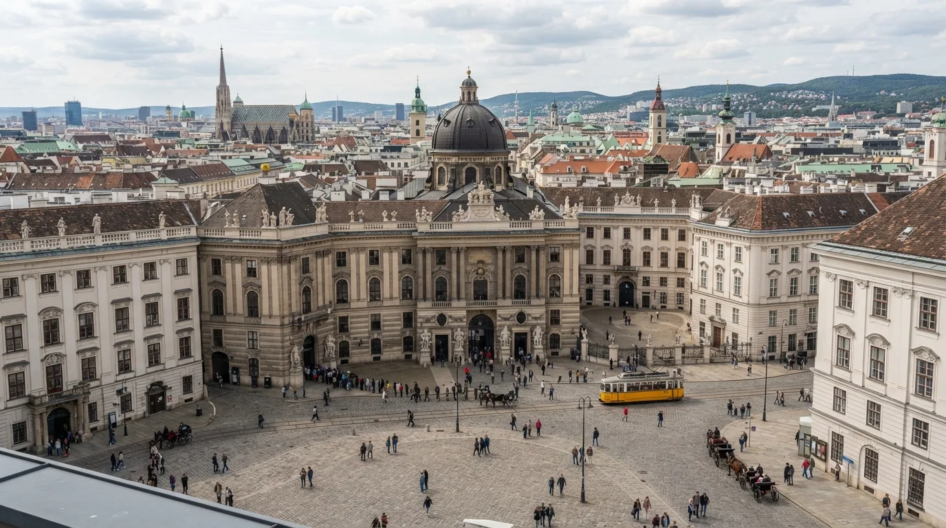 Hofburg Palace courtyard in Vienna