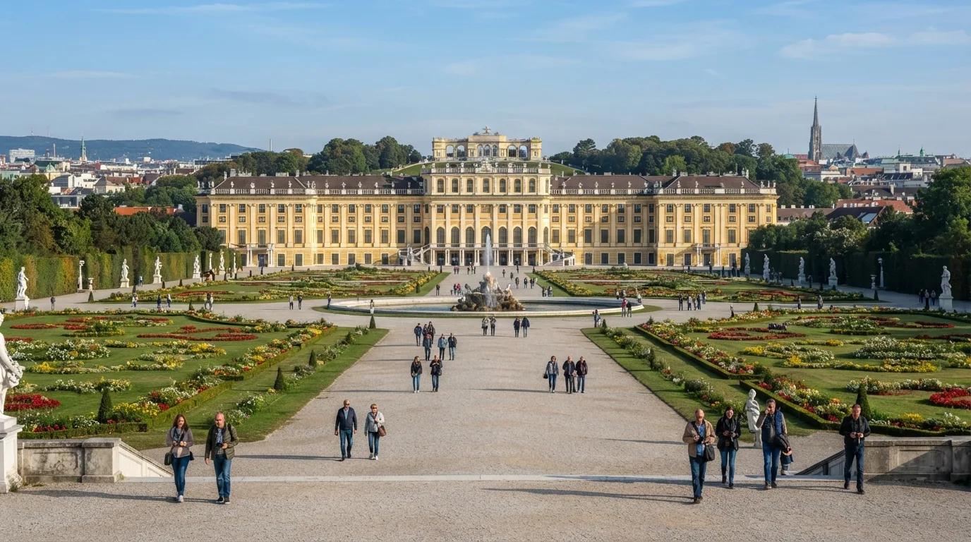 Schonbrunn Palace editorial in Vienna